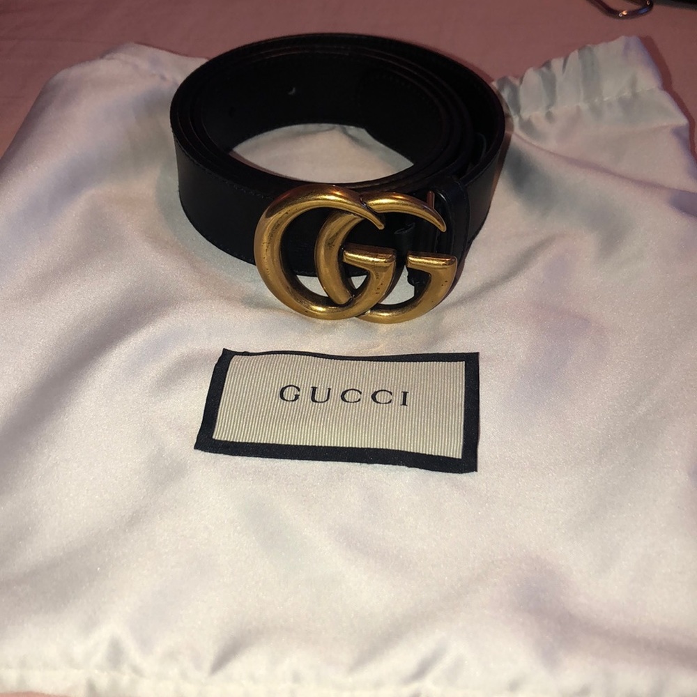 Gucci marmont women’s leather belt